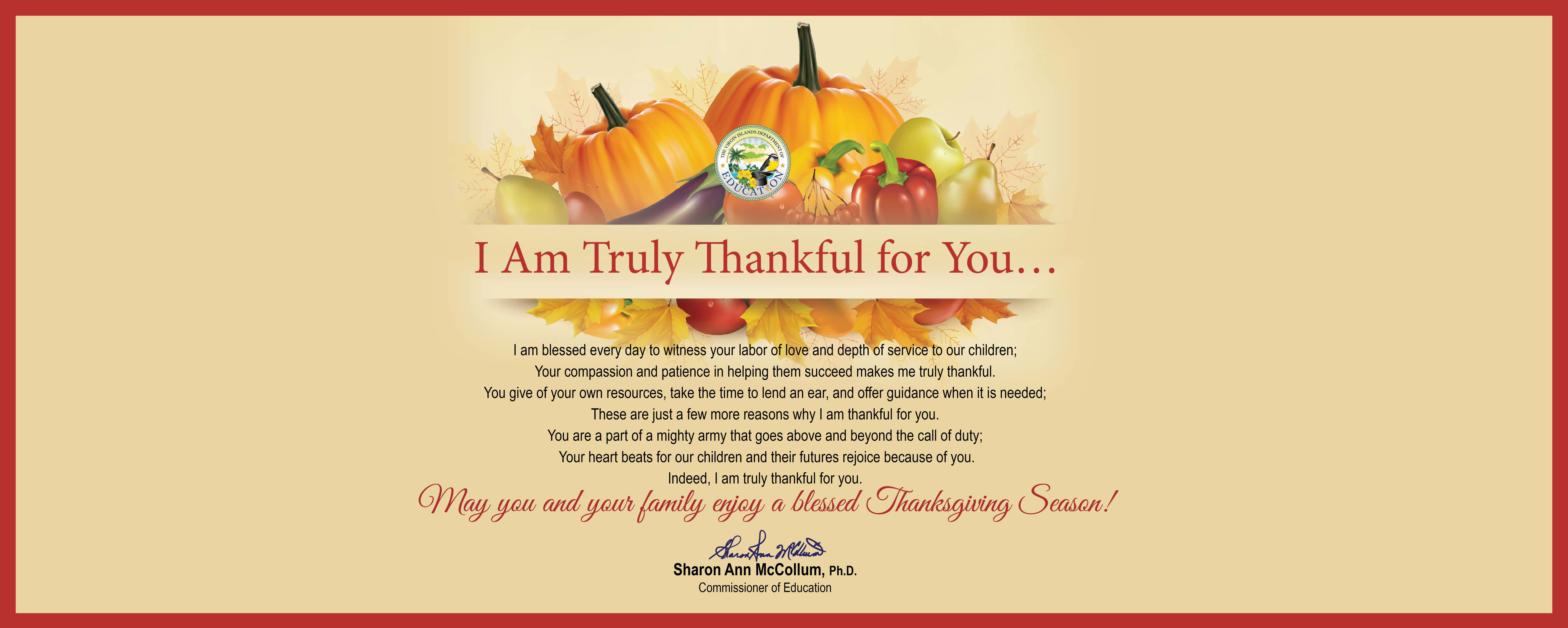 reply on thanks thanksgiving message